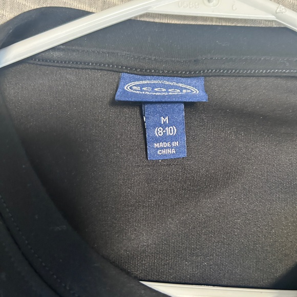 Women's Black Scoop Long Sleeve - Picture 3 of 3